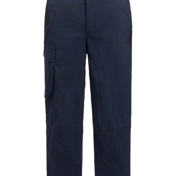 Jack Wolfskin pantaloni copii DESERT culoarea albastru marin