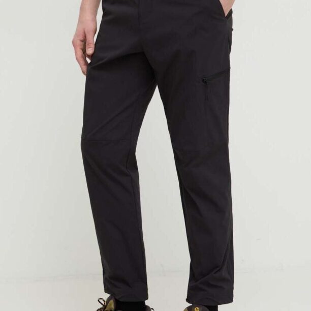 Jack Wolfskin pantaloni de exterior Wanderthirst culoarea negru