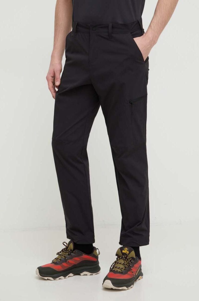 Jack Wolfskin pantaloni de exterior Wanderthirst culoarea negru