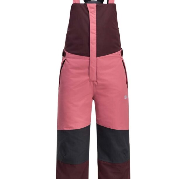 Jack Wolfskin pantaloni de schi pentru copii ACTAMIC 2L INS BIB culoarea roz