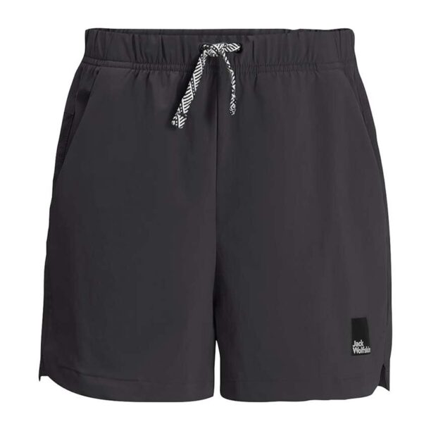 Jack Wolfskin pantaloni scurti copii TEEN SHORTS B culoarea negru