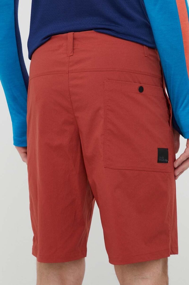 Jack Wolfskin pantaloni scurți outdoor Desert culoarea rosu preţ