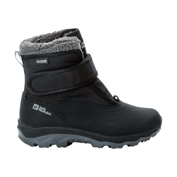 Jack Wolfskin pantofi copii VOJO SHELL TEXAPORE MID VC culoarea negru