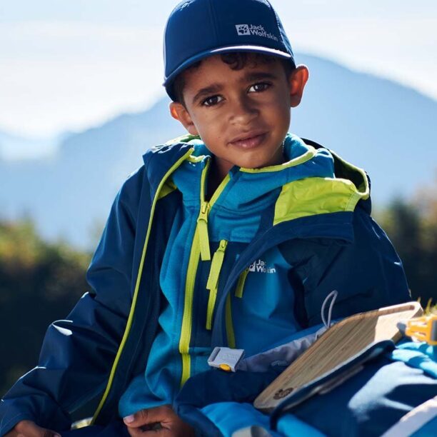 Jack Wolfskin șapcă de baseball pentru copii ACTIVE HIKE culoarea albastru marin