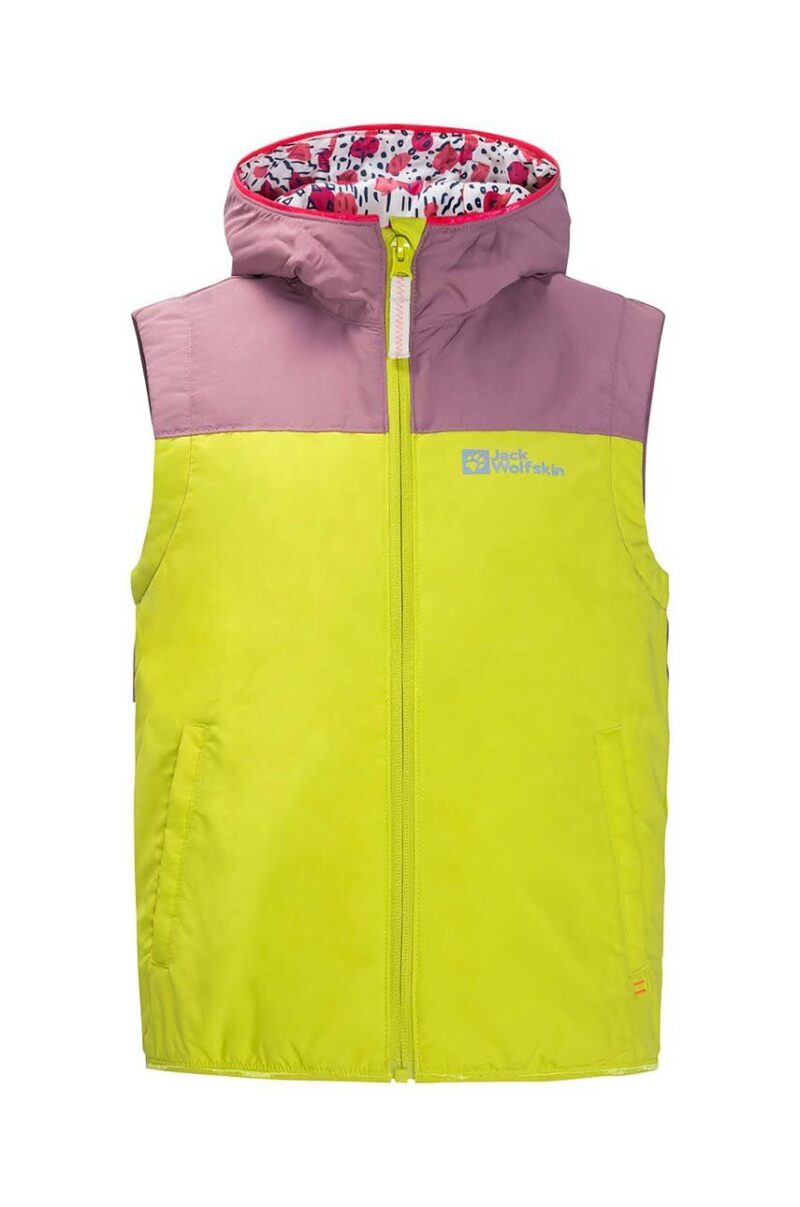 Jack Wolfskin vesta copii VILLI VEST K culoarea verde