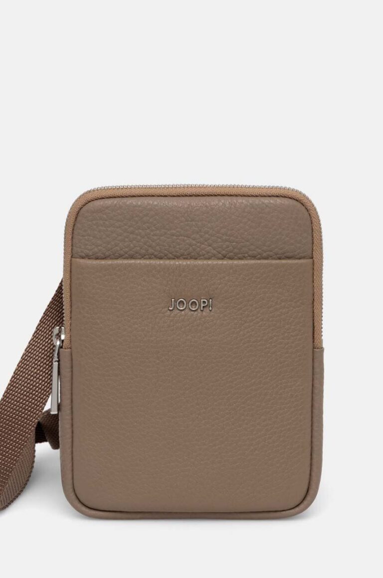 Joop! borseta de piele culoarea bej