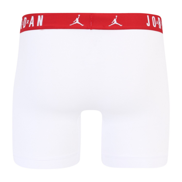 Jordan Boxeri 'FLIGHT Cotton Core Boxer Briefs'  gri amestecat / roșu / negru / alb