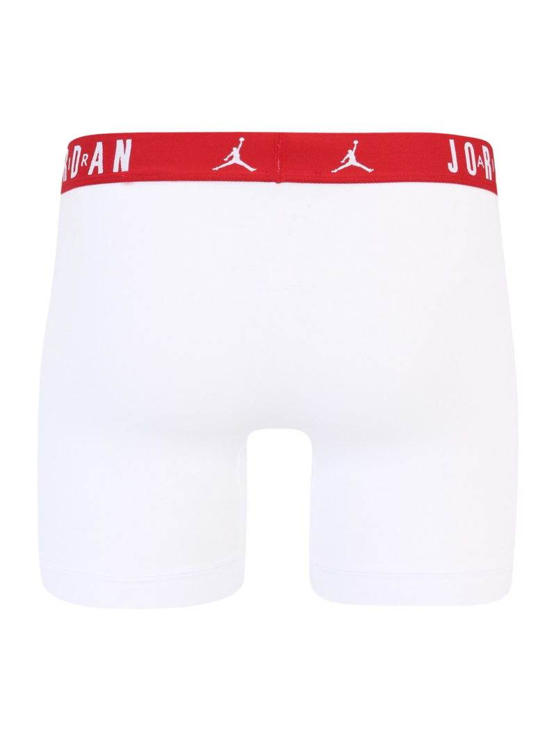 Jordan Boxeri 'FLIGHT Cotton Core Boxer Briefs'  gri amestecat / roșu / negru / alb