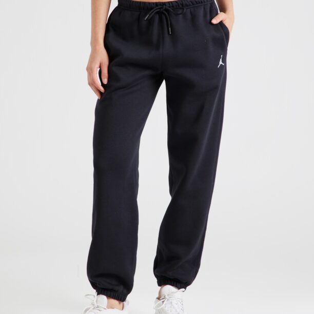 Jordan Pantaloni 'BRKLN FLC'  negru / alb