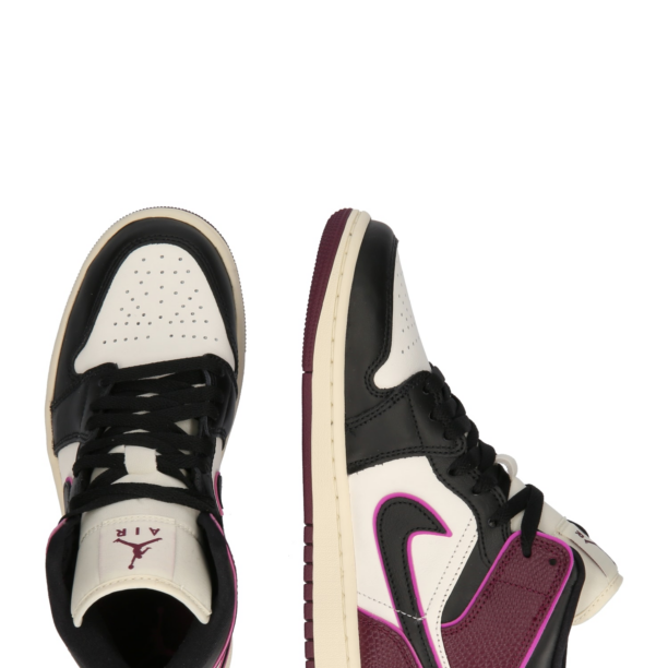 Jordan Sneaker înalt 'AIR JORDAN 1'  crem / mov zmeură / negru