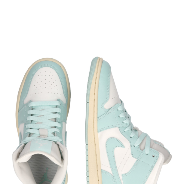 Jordan Sneaker înalt 'Air Jordan 1'  albastru aqua / alb