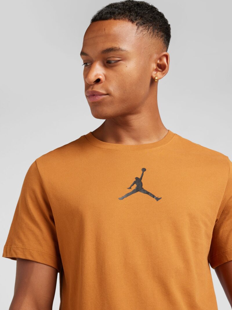 Preţ Jordan Tricou 'Jumpman'  maro pueblo / negru