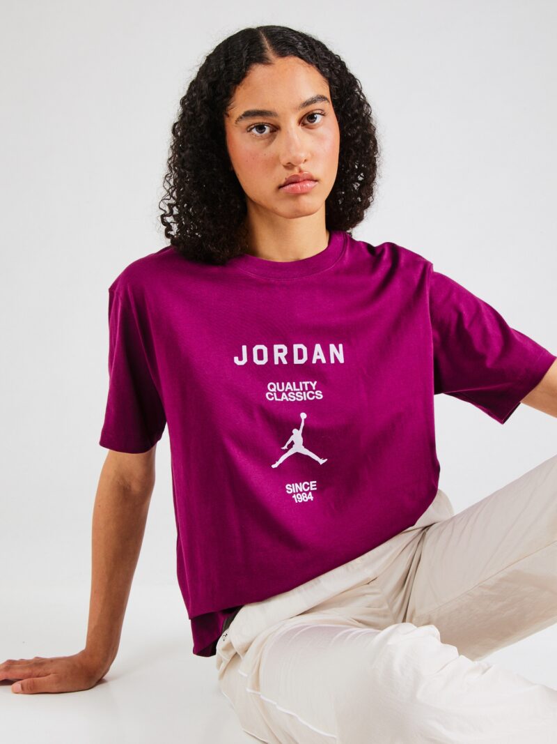 Jordan Tricou  roșu bordeaux / alb murdar