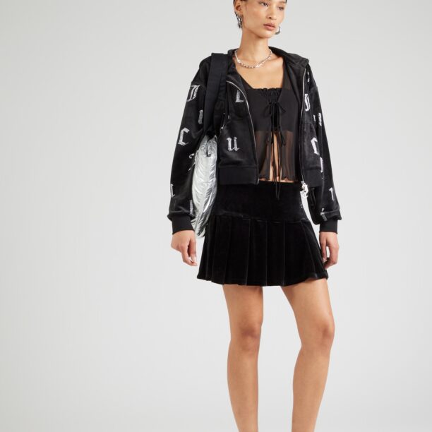 Cumpăra Juicy Couture Fustă 'ALUNA'  negru / argintiu