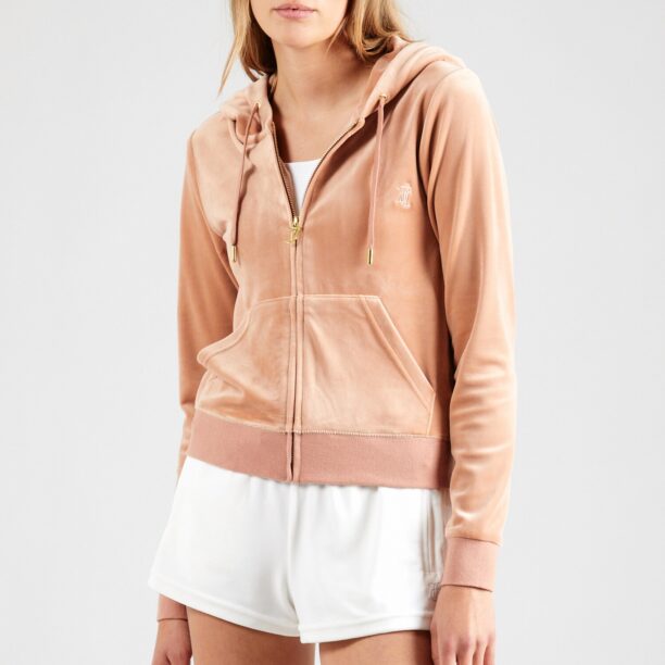 Juicy Couture Hanorac 'ROBERTSON'  maro cappuccino / alb