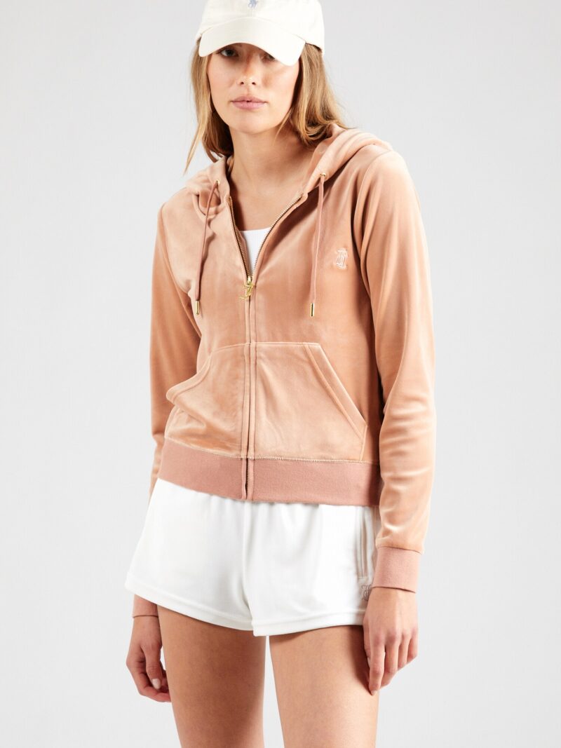 Juicy Couture Hanorac 'ROBERTSON'  maro cappuccino / alb