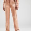 Juicy Couture Pantaloni 'DEL RAY'  maro cappuccino / auriu