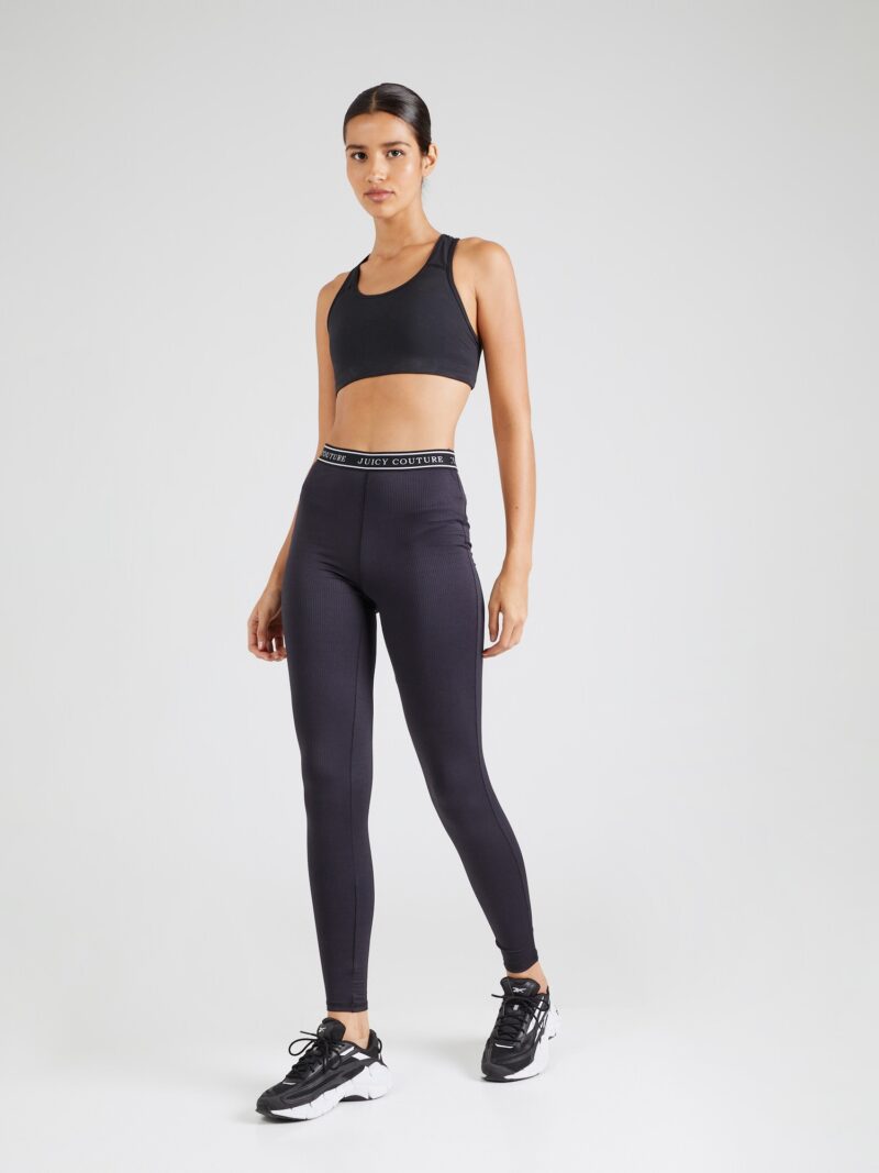 Cumpăra Juicy Couture Sport Pantaloni sport 'JUICY'  negru / alb