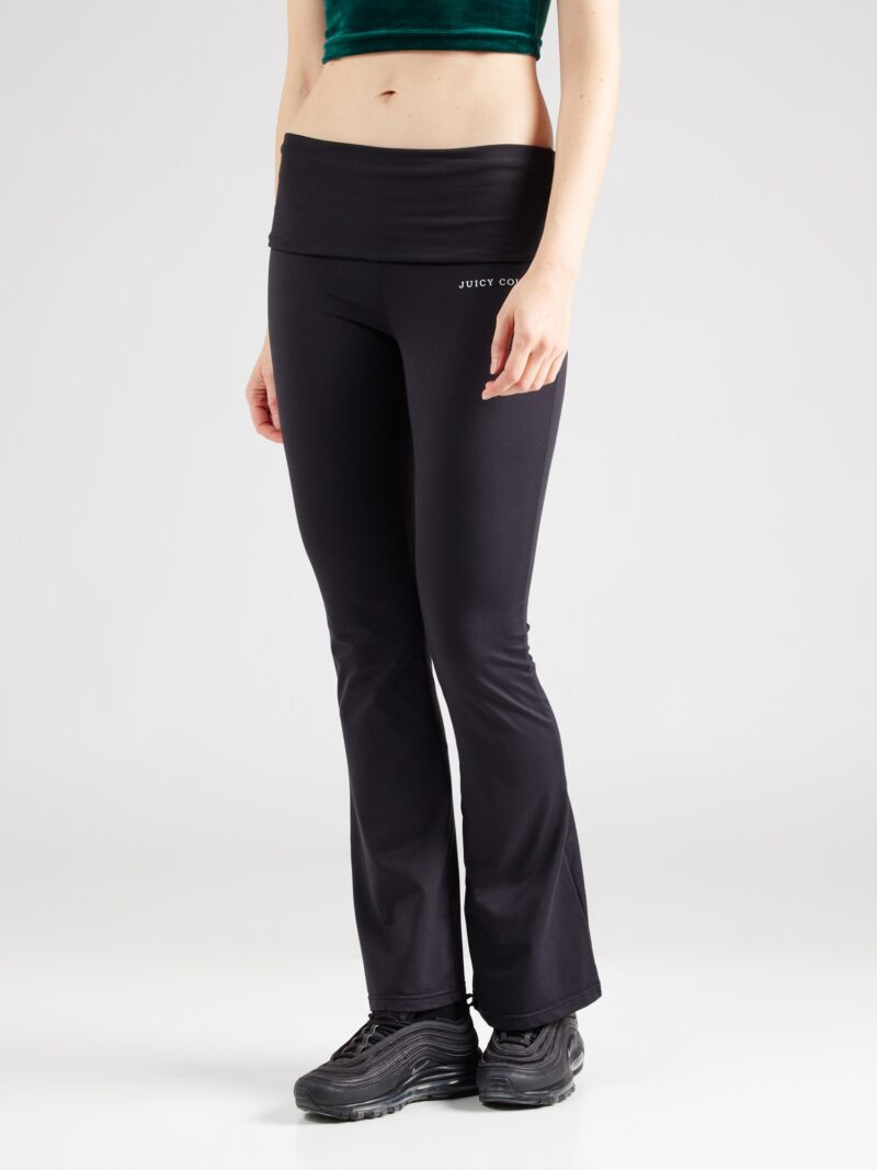 Juicy Couture Sport Pantaloni sport  negru / alb