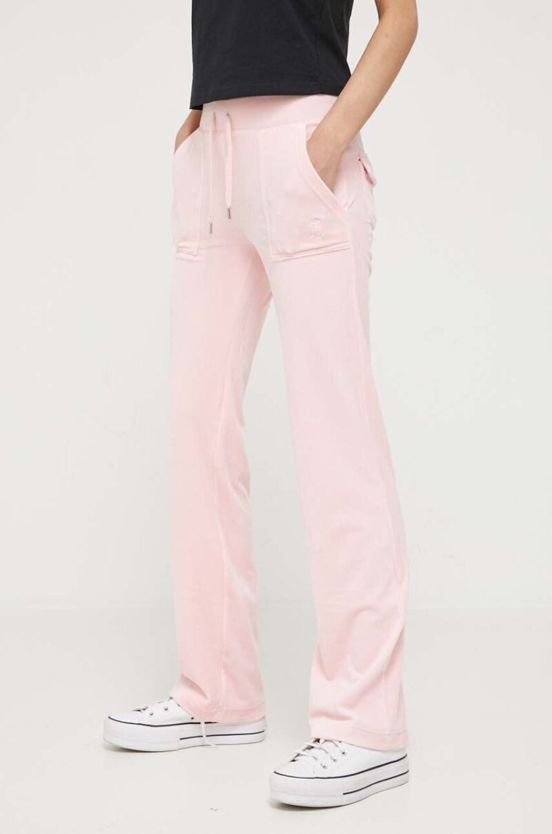 Juicy Couture pantaloni de trening Del Ray culoarea roz