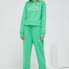 Juicy Couture pantaloni de trening culoarea verde