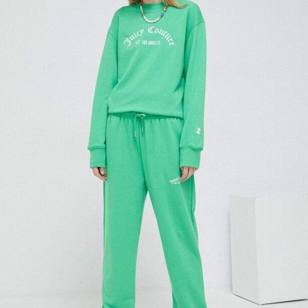 Juicy Couture pantaloni de trening culoarea verde