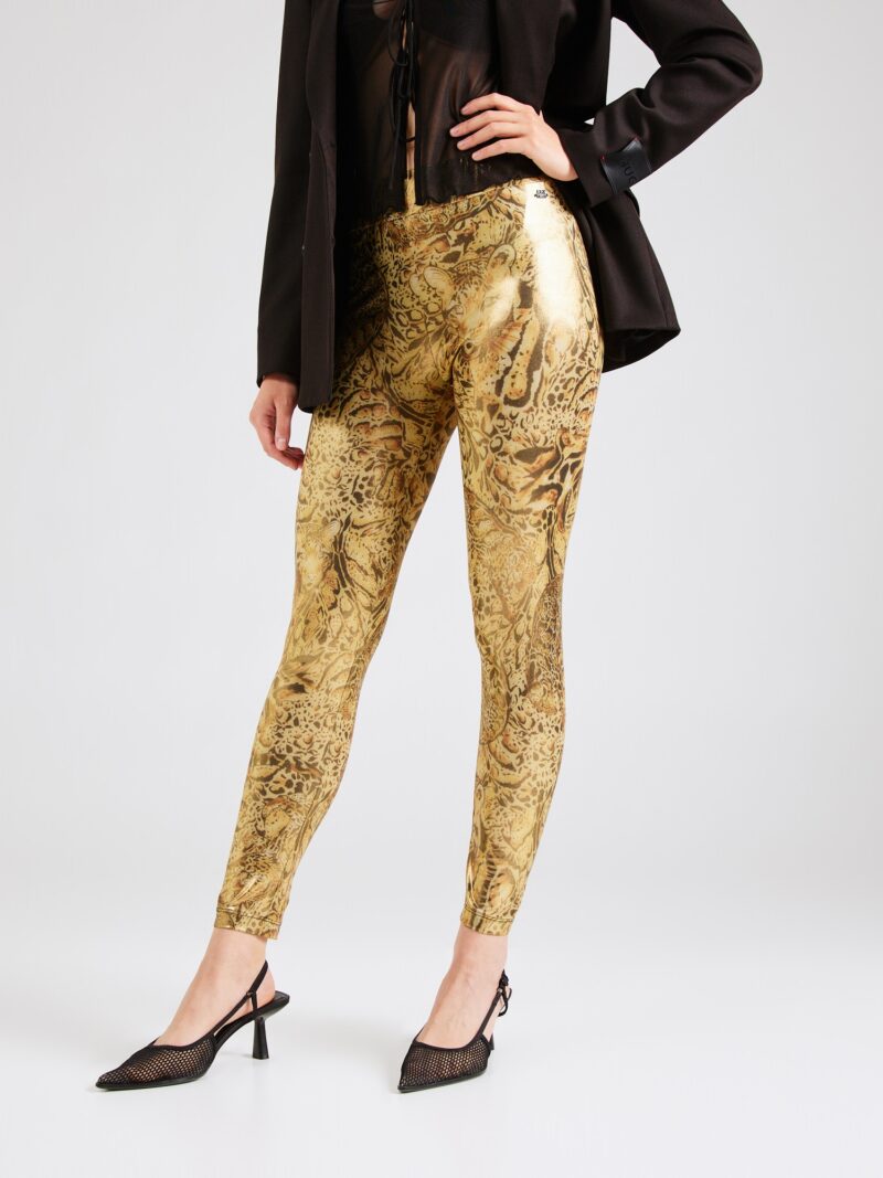 Just Cavalli Leggings  maro închis / galben