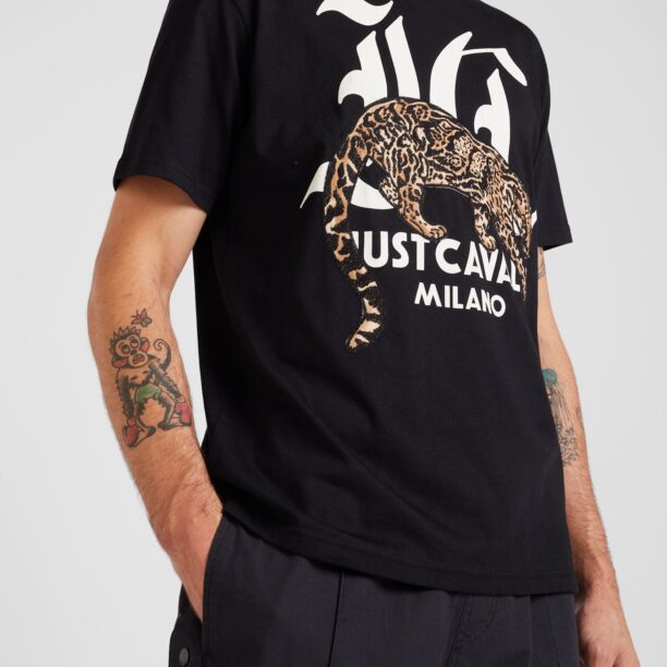 Preţ Just Cavalli Tricou 'MAGLIETTE'  maro / negru / alb