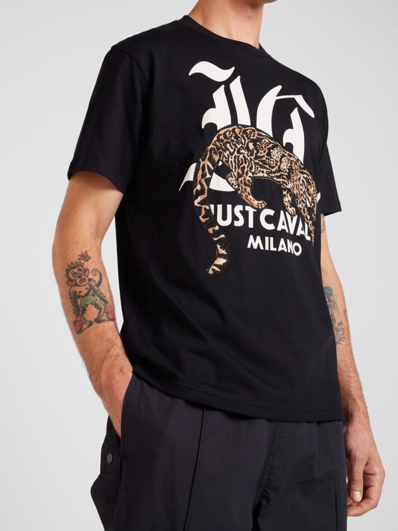 Preţ Just Cavalli Tricou 'MAGLIETTE'  maro / negru / alb