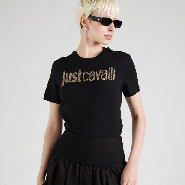 Just Cavalli Tricou  auriu / negru