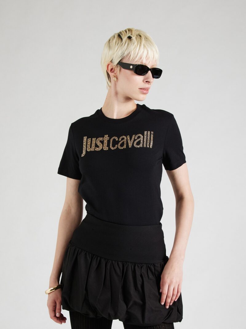 Just Cavalli Tricou  auriu / negru