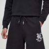 Just Cavalli pantaloni scurti din bumbac culoarea negru