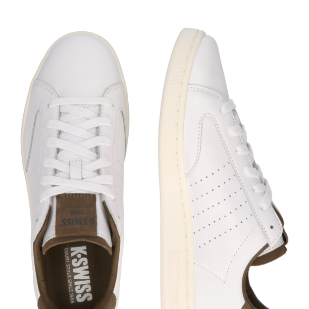 K-SWISS Sneaker low 'LOZAN  KLUB'  ciocolatiu / alb