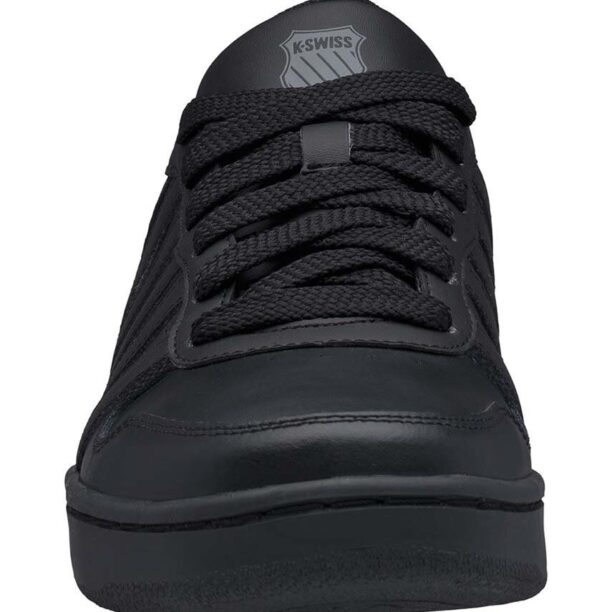 K-Swiss sneakers din piele COURT PALISADES culoarea negru preţ