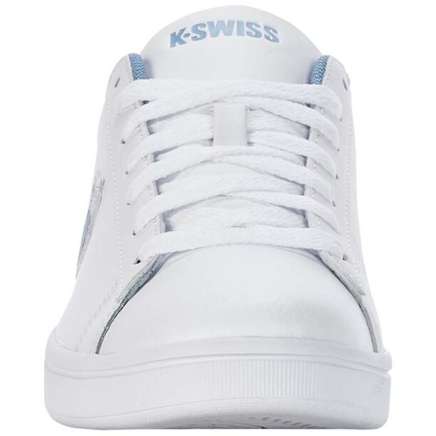 K-Swiss sneakers din piele COURT SHIELD culoarea alb preţ