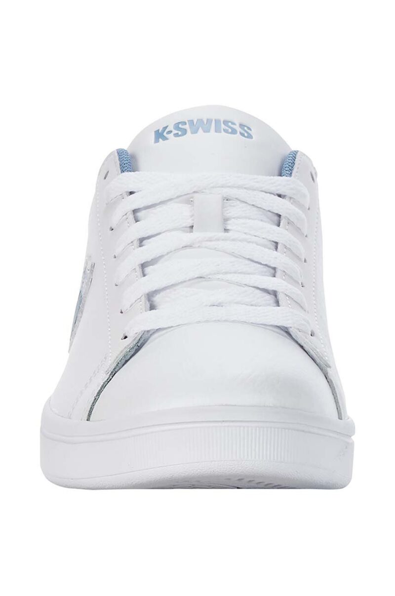 K-Swiss sneakers din piele COURT SHIELD culoarea alb preţ