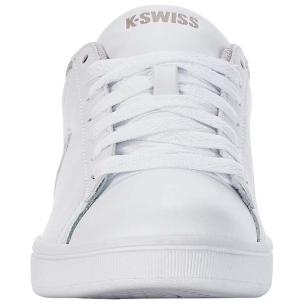 K-Swiss sneakers din piele COURT SHIELD culoarea alb preţ