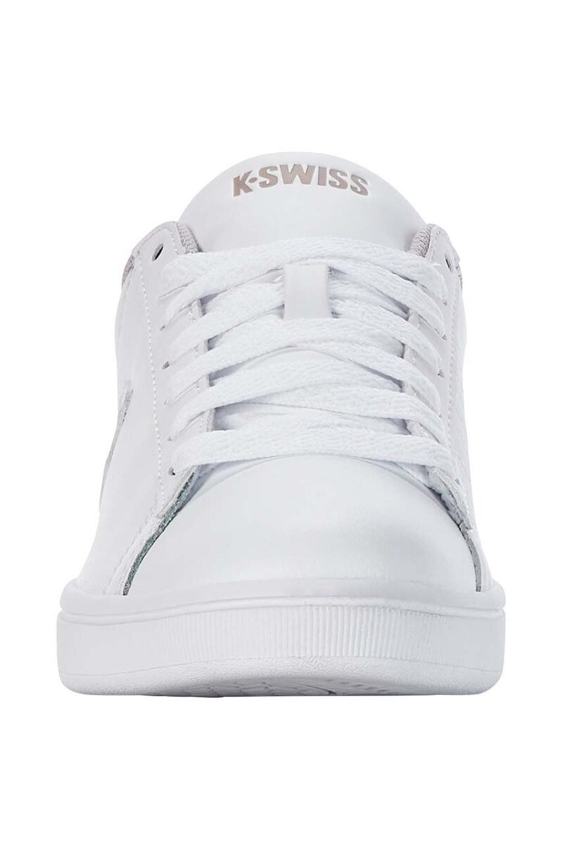 K-Swiss sneakers din piele COURT SHIELD culoarea alb preţ