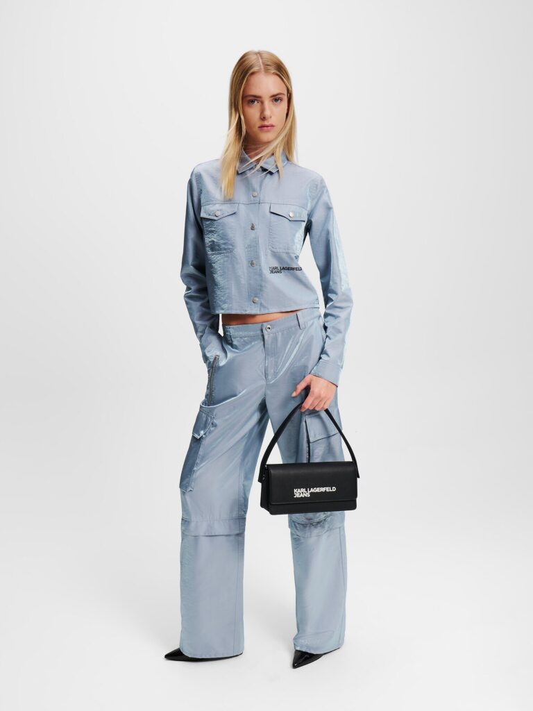 Preţ KARL LAGERFELD JEANS Bluză 'Iridescent'  bleumarin / albastru deschis