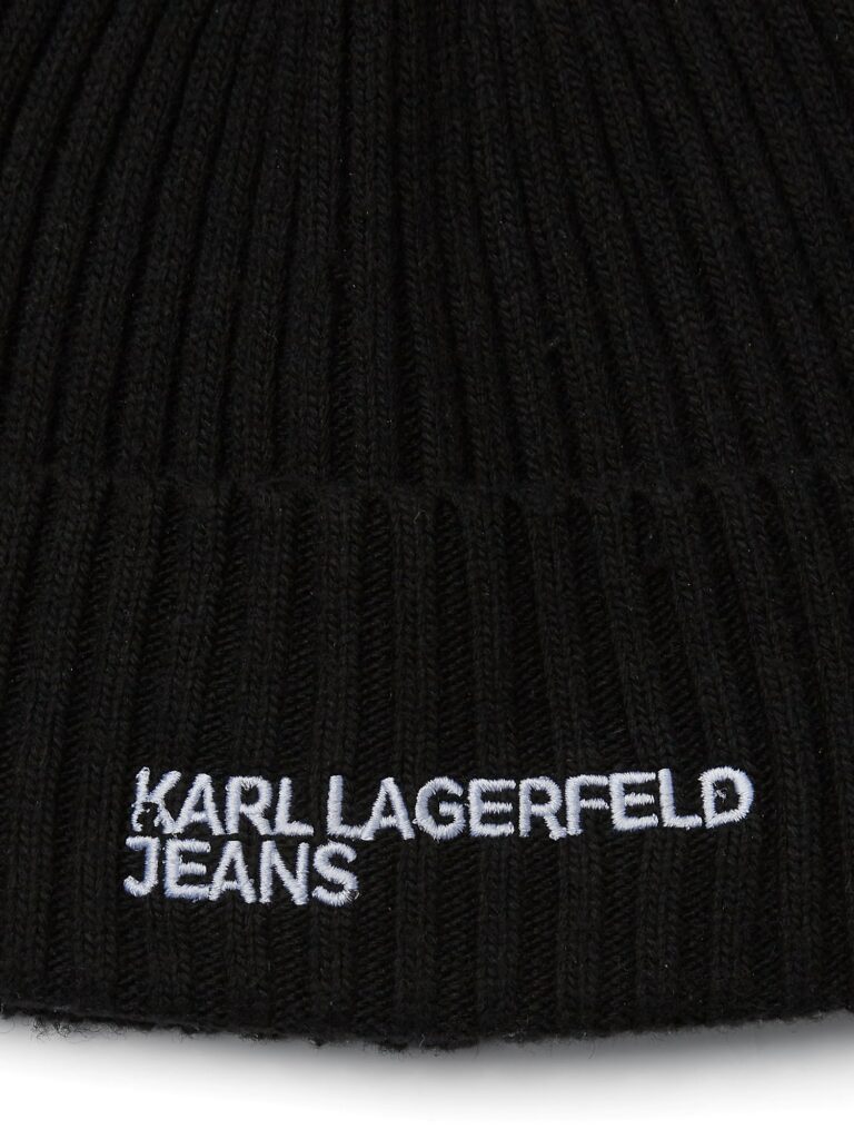 KARL LAGERFELD JEANS Căciulă  negru / alb preţ