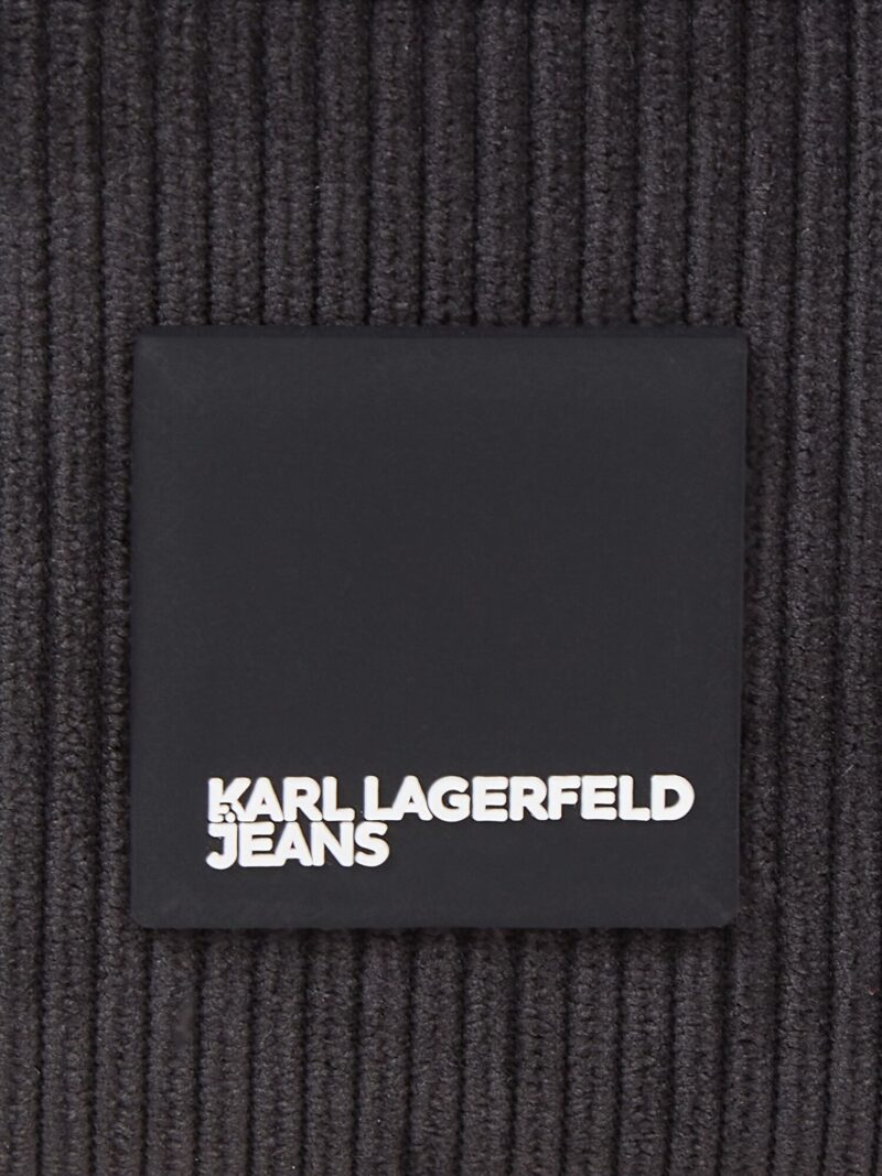 KARL LAGERFELD JEANS Geantă de umăr 'Corduroy'  negru preţ