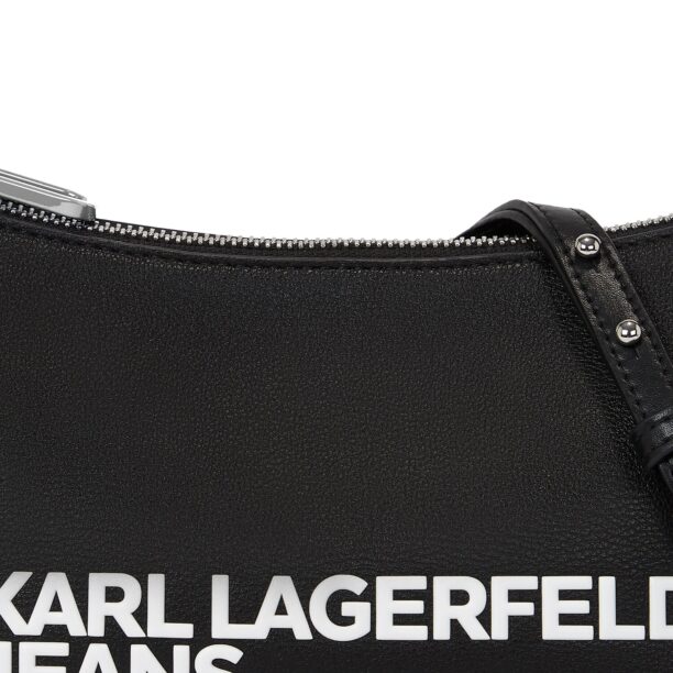 KARL LAGERFELD JEANS Geantă de umăr  negru / alb preţ