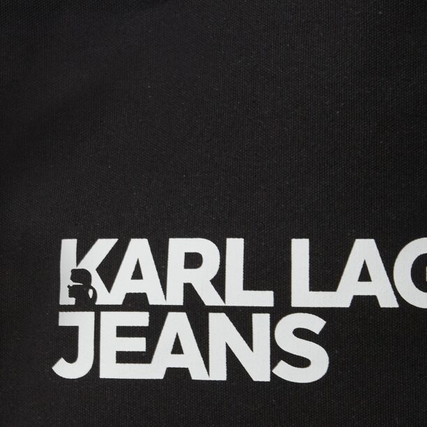 KARL LAGERFELD JEANS Plase de cumpărături  negru / alb preţ