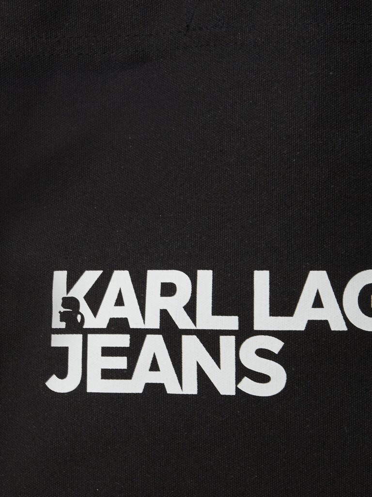 KARL LAGERFELD JEANS Plase de cumpărături  negru / alb preţ