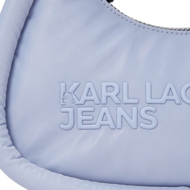 KARL LAGERFELD JEANS Poșete 'Puffy'  albastru / negru / alb preţ