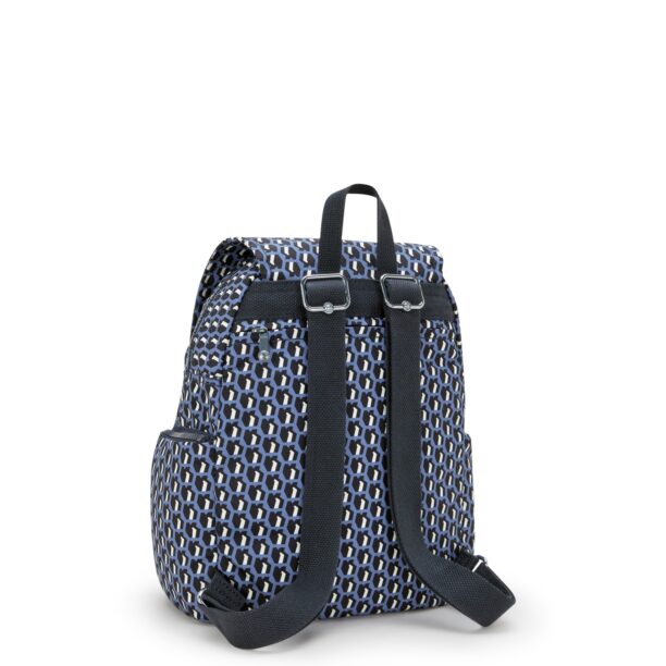 KIPLING Rucsac 'CITY'  albastru / negru / alb