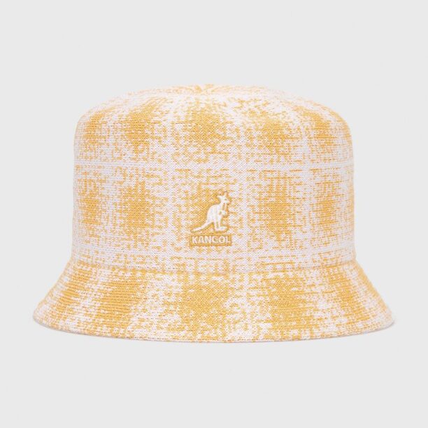 Kangol pălărie culoarea galben K3548.WW800-WW800