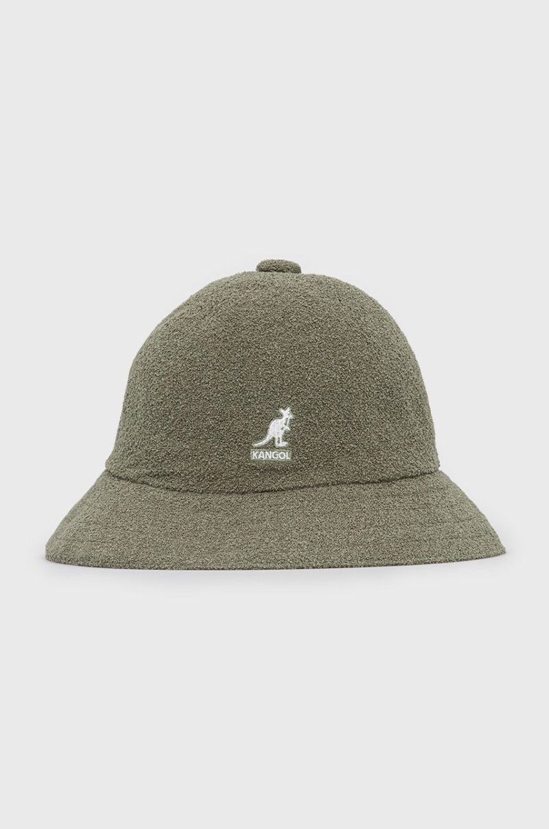 Kangol pălărie culoarea verde 0397BC.OG349-OG349