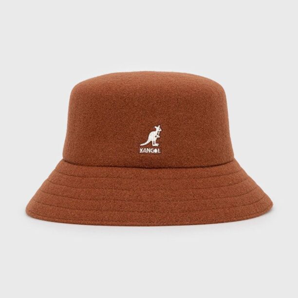 Kangol palarie de lana culoarea maro