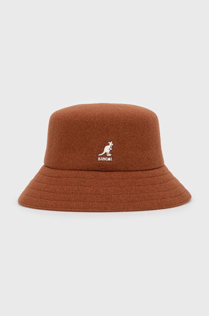 Kangol palarie de lana culoarea maro